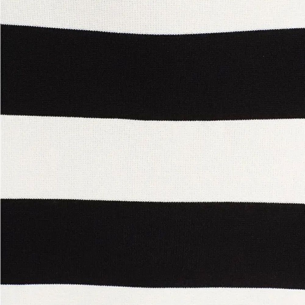 Women's Theory 'Prosecco' Crop Sweater Black/Ivory - Picture 4 of 6